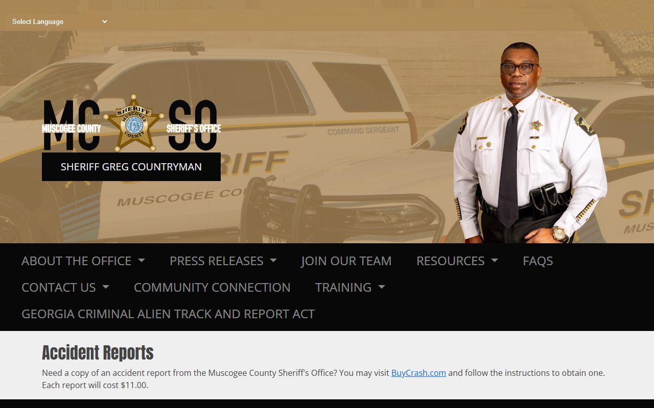 Muscogee County arrest records accident report source