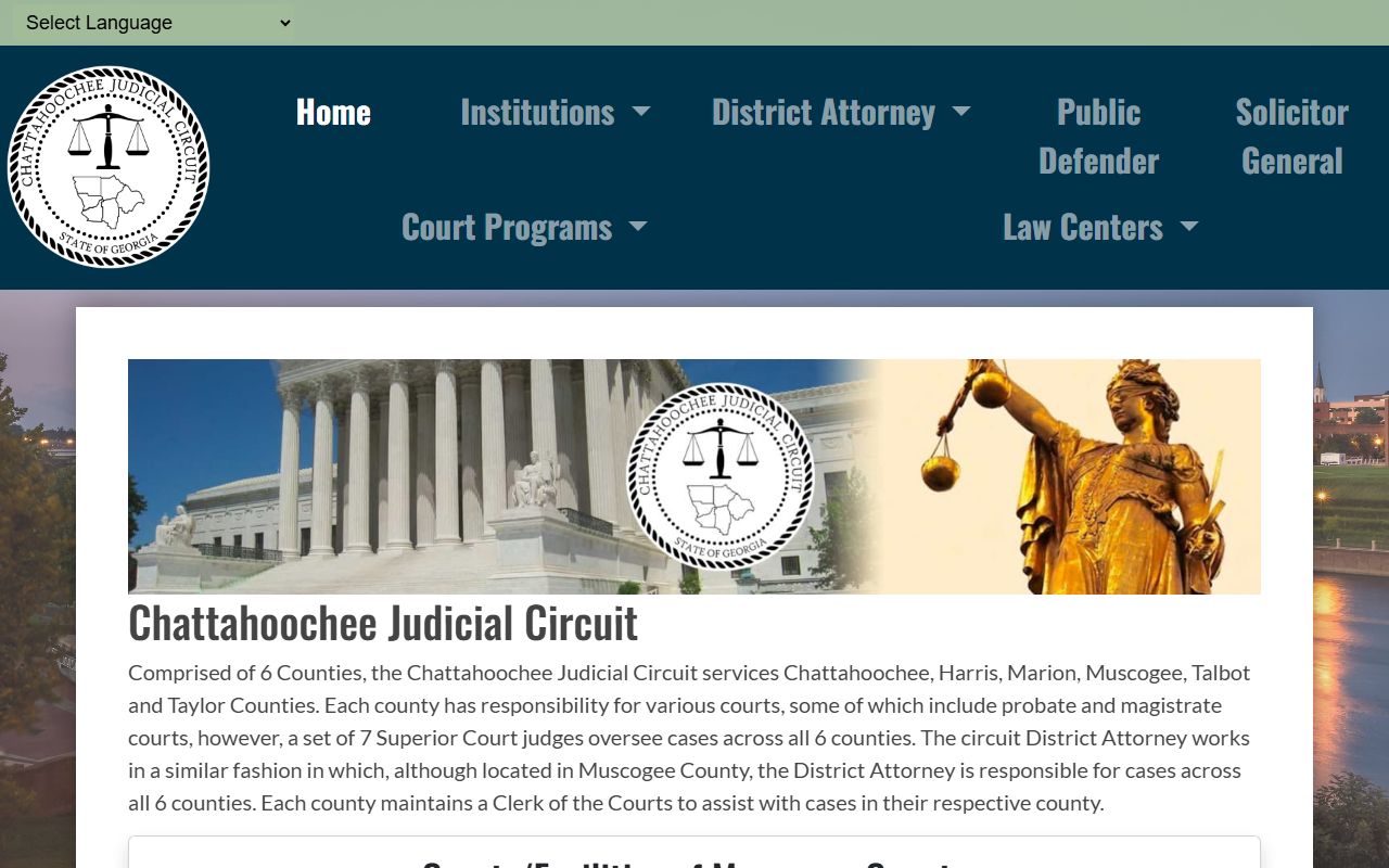 Muscogee County court records Chattahoochee Judicial Circuit page